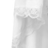 Lace Trim Lacing Waist High Low Dress - Image 10