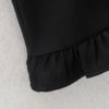 Lacework Double-Breasted Short Sleeve Dress - Image 4