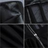 New Sexy Backless Mesh Leather Pleated Dress - Image 6