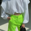 Round neck long sleeves thin stitching top