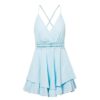 Sexy Spaghetti Strap Backless Short Jumpsuit And Rompers - Image 4