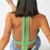 Sexy lace-up wrinkle streetwear crop top - Image 5