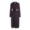 Vintage Turn-Down Collar Long Sleeve A-Line Dress - Image 2