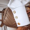 Blouse For Stand Collar Long Sleeves Buttons Chiffon Tops - Image 3