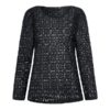 Chic Lace Hollow Out Long Sleeve O-neck Causal Blouse - Image 12