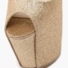 Glitter Pointed Toe Leather Sexy Sky High Heels - Image 14