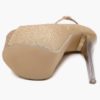 Glitter Pointed Toe Leather Sexy Sky High Heels - Image 15