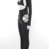 Hollow Out Sexy Tie Wrap Skinny Long Sleeve Jumpsuits - Image 5