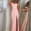 Maxi Dress Off Shoulder Split Long Prom Dress