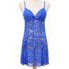 Sexy V Neck Mesh See-Through Lace Patchwork Sleep Dress - Image 10