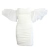 Sweetheart Organza Ruffle Sleeve Mini Dress - Image 4