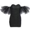 Sweetheart Organza Ruffle Sleeve Mini Dress - Image 5