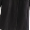 Turndown Collar Buttons Long Sleeve Casual Maxi Coat - Image 2