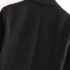 Turndown Collar Buttons Long Sleeve Casual Maxi Coat - Image 4