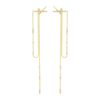 Cross Tassel Long Zircon Fashion Elegant Earrings - Image 10