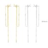 Cross Tassel Long Zircon Fashion Elegant Earrings - Image 11