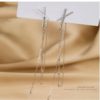 Cross Tassel Long Zircon Fashion Elegant Earrings - Image 3