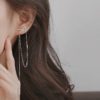 Cross Tassel Long Zircon Fashion Elegant Earrings - Image 9