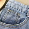 Denim Cowboy Cotton Straight Extra Short Casual Shorts - Image 4