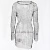 Diamonds Fishnet Sexy Beach Club Party Dresses - Image 4