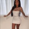 Diamonds Fishnet Sexy Beach Club Party Dresses - Image 6