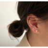 Five-piece Zircon Earrings Temperament Versatile Exquisite Jewelry - Image 2