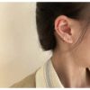 Five-piece Zircon Earrings Temperament Versatile Exquisite Jewelry - Image 5