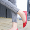 Pointed Toe PU Leather Daily Casual Ballerina Flat Shoes - Image 4