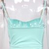 Sexy Tops Lace Up Straps Neck Sleeveless Polyester Top - Image 4