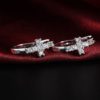 Zirconia Cross Hoop Earrings Fashion Jewelry - Image 5