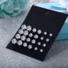 12 Pairs of Crystal Rhinestone Stud Earrings - Image 4
