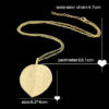 Alloy Leaf Design Pendant Necklace - Image 2