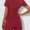 Bowknot Short Sleeve Casual Romper - Image 6
