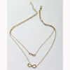 Chain Lace Double Infinity Shape Pendant - Image 2