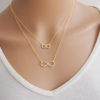 Chain Lace Double Infinity Shape Pendant - Image 4
