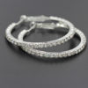 Crystal Rhinestone Dangle Hoop Earring - Image 2