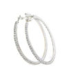 Crystal Rhinestone Dangle Hoop Earring - Image 3