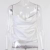 Drawstring Backless High Street Sexy Bandage Tank Top - Image 4