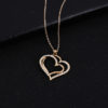 Heart Pendant Necklace with Earring Jewelry Set - Image 5