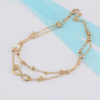 Infinity Anklet with Pearl Beads - Image 2