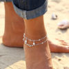 Infinity Anklet with Pearl Beads - Image 5