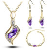 Necklace Bangle Earring 18k Gold Plated Jewelry Set - Image 2