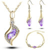 Necklace Bangle Earring 18k Gold Plated Jewelry Set - Image 3