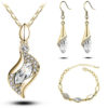 Necklace Bangle Earring 18k Gold Plated Jewelry Set