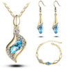 Necklace Bangle Earring 18k Gold Plated Jewelry Set - Image 5