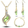 Necklace Bangle Earring 18k Gold Plated Jewelry Set - Image 7