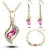 Necklace Bangle Earring 18k Gold Plated Jewelry Set - Image 8