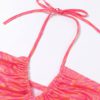Printed Halter Tie Wrap Crop Tank - Image 6