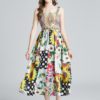 Runway Holiday Sunflower Print Long Sundress - Image 2