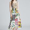 Runway Holiday Sunflower Print Long Sundress - Image 5
